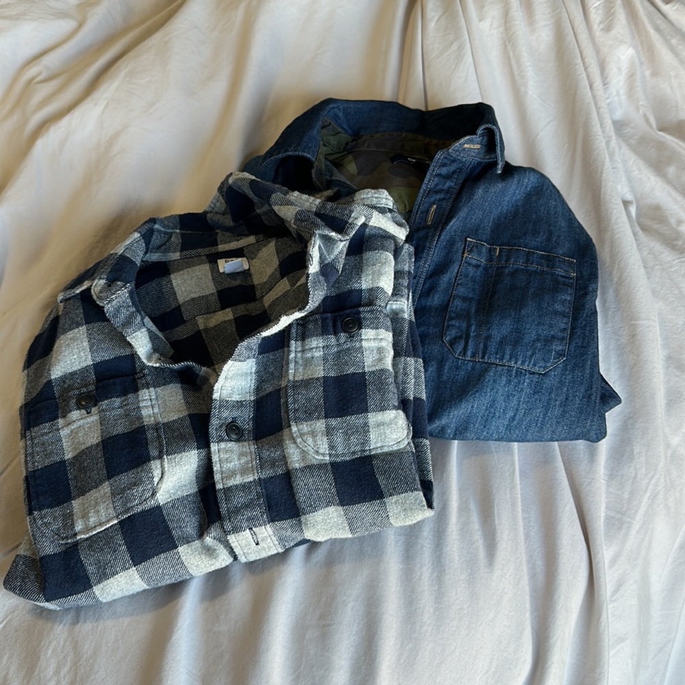 Boys long sleeve button up